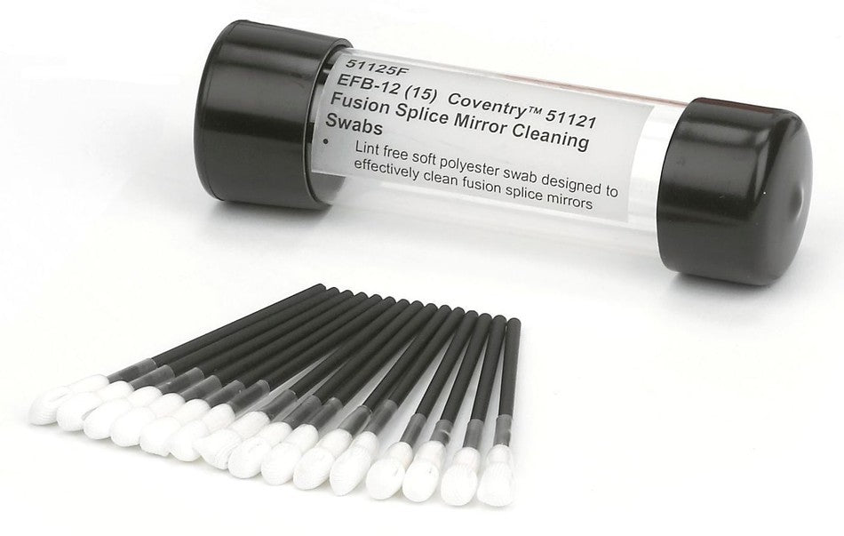Chemtronics Fusion Splice Mirror Cleaning Swabs - Pack 15