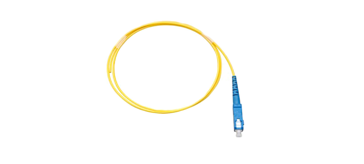 Draka 1 Metre LC OS2 Pigtail (Yellow)