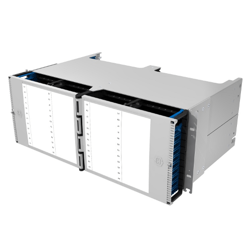HUBER+SUHNER IANOS 4U Chassis for 48 Single Modules or 24 Double Modules