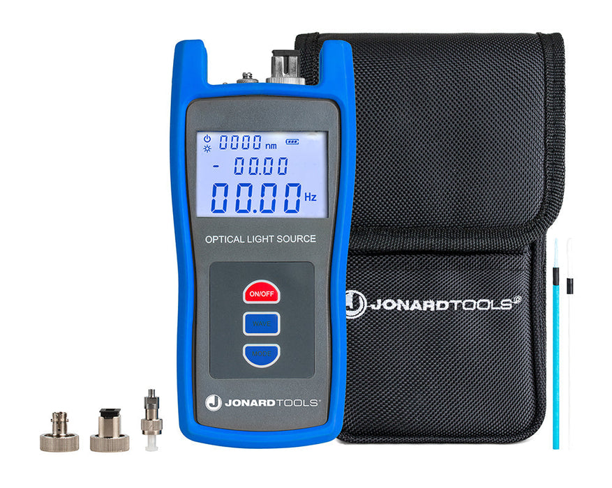 Jonard Optical Light Source with FC/LC/SC Adaptors For PC/UPC Connectors