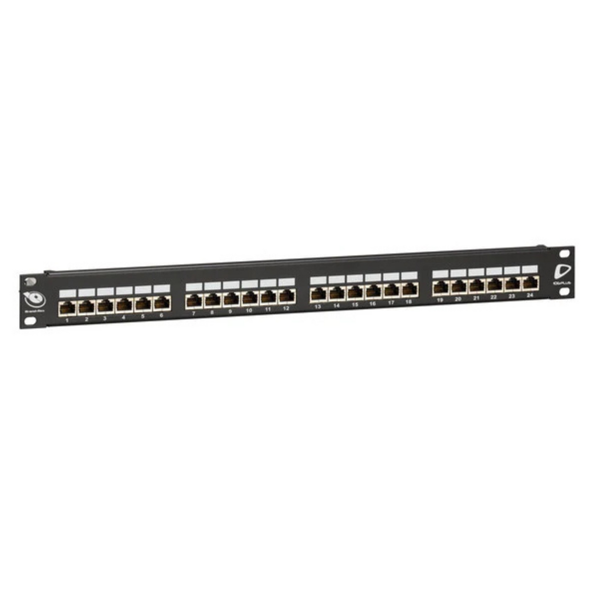 LEVITON Cat6A 10gplus 24port 1RU Loaded Panel | Shielded — Comms Centre