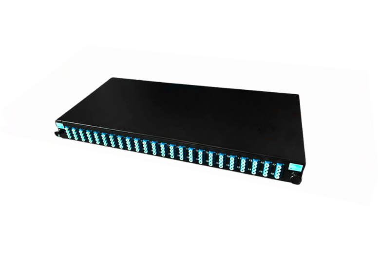 PRYSMIAN Fibre LC Panel | Single Mode | 96 Way | 1U | 24 x Quad Blue A ...