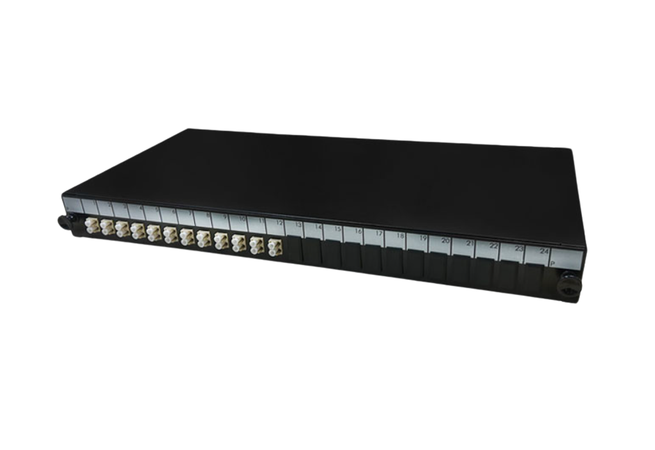 PRYSMIAN Fibre LC Panel | Multi Mode | 24 Way | 1U | 12 x Duplex Beige ...