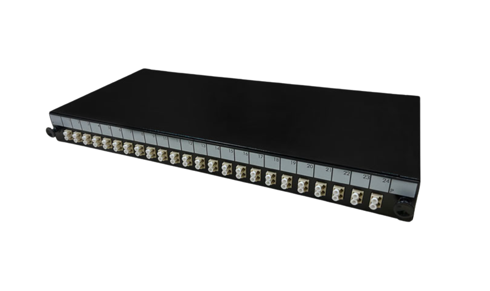 PRYSMIAN Fibre LC Panel | Multi Mode | 48 Way | 1U | 24 x Duplex Beige ...