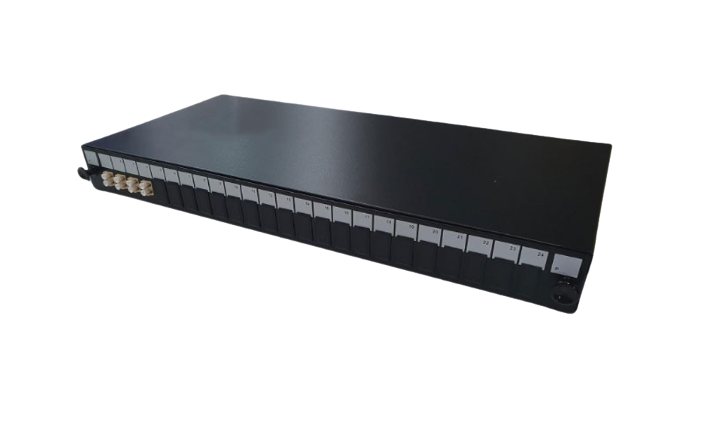 PRYSMIAN Fibre LC Panel | Multi Mode | 8 Way | 1U | 4 x Duplex Beige A ...