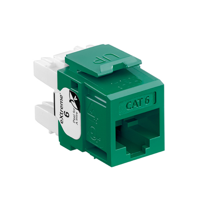 LEVITON Extreme Cat6 Quickport Jacks | Unshielded