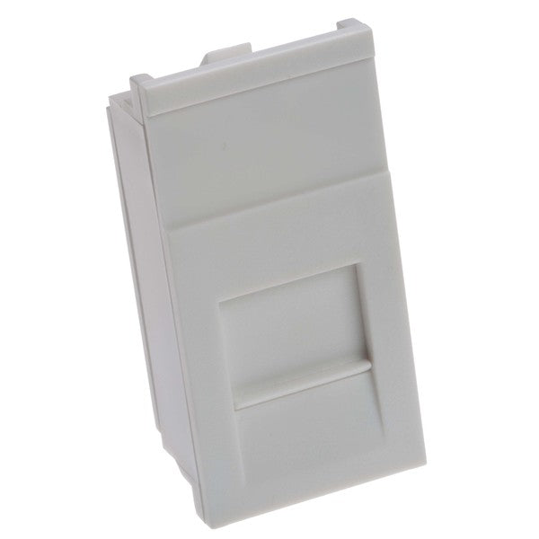 LEVITON 25 x 50mm Shuttered Euro Module | White